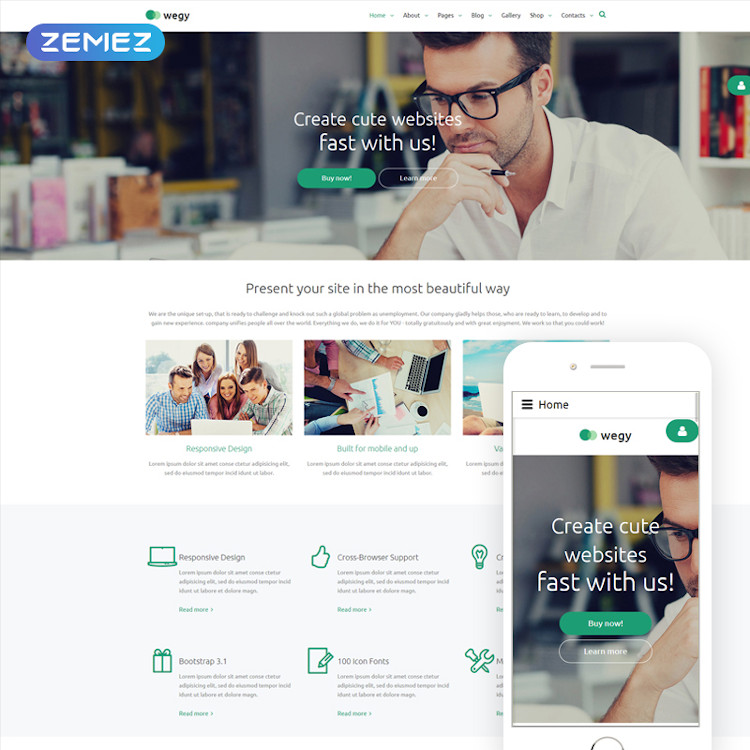Wegy - Business Journal Joomla Theme