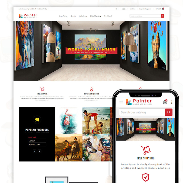 Painter PrestaShop Theme