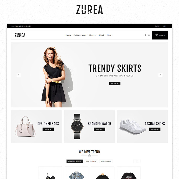 Zurea Fashion Store Premium PrestaShop Theme