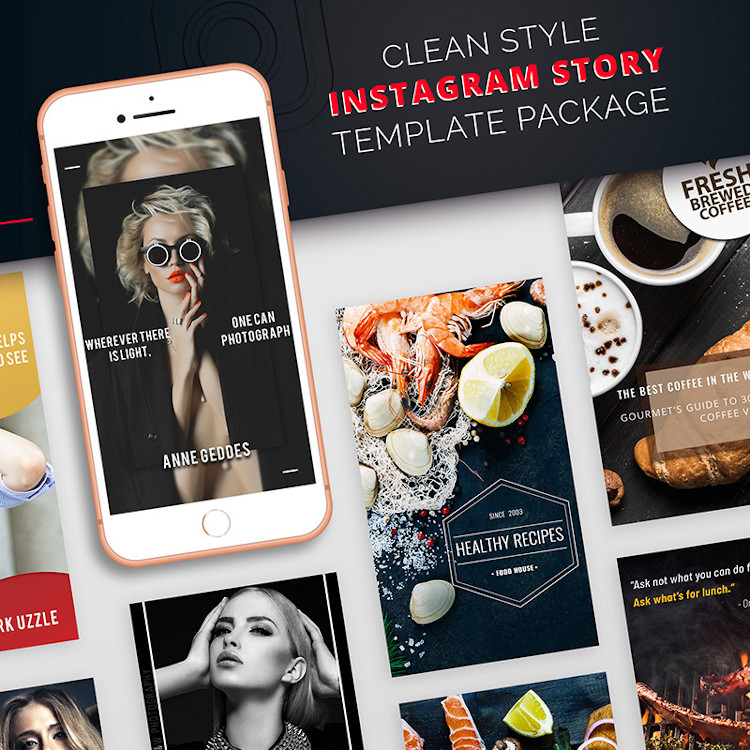 Instagram story templates package