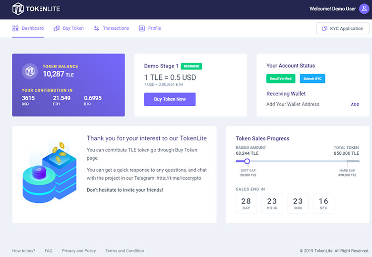 TokenLite PHP Script