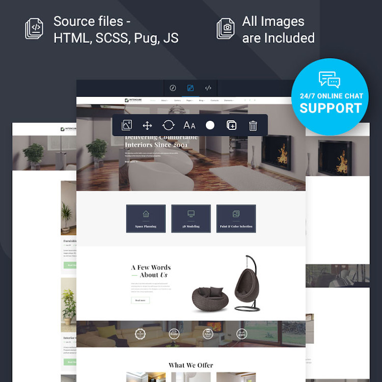 Interior Design Website Template
