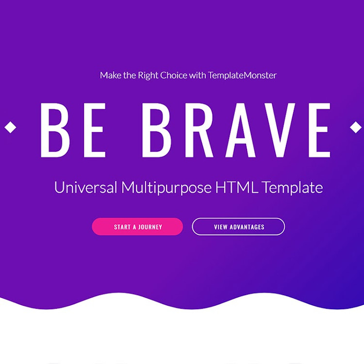 Brave HTML5 website template