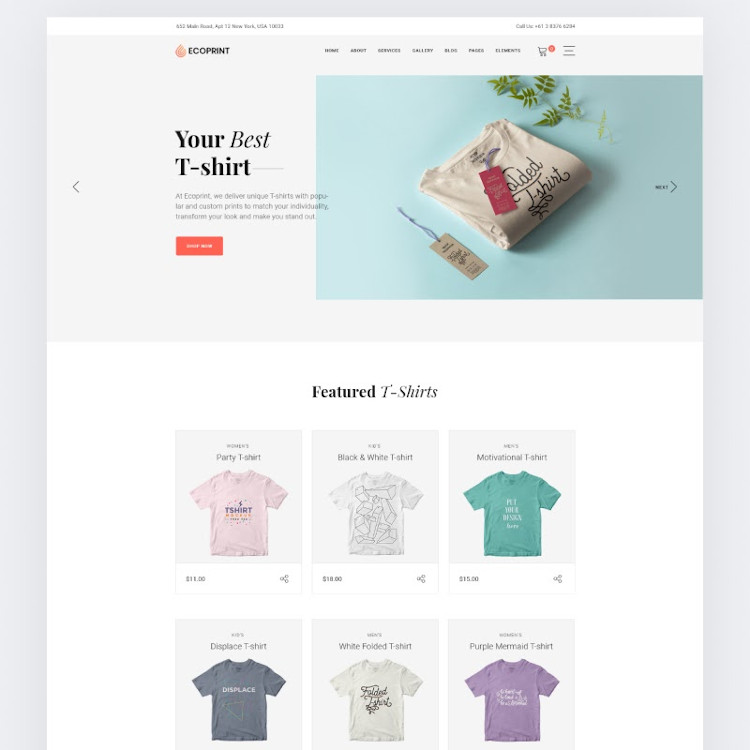 Ecoprint HTML5 website template