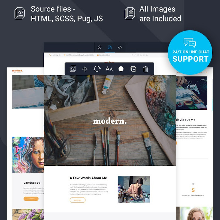 Modern HTML5 website template