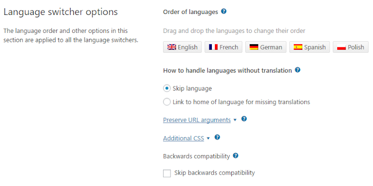 Adding a Language Switcher Adding a Language Switcher