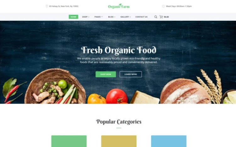Organic Farm HTML5 Template Organic Farm HTML5 Template