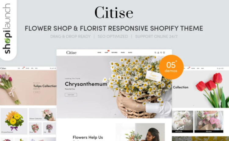 Citise Flower Shop Shopify Theme Citise Flower Shop Shopify Theme