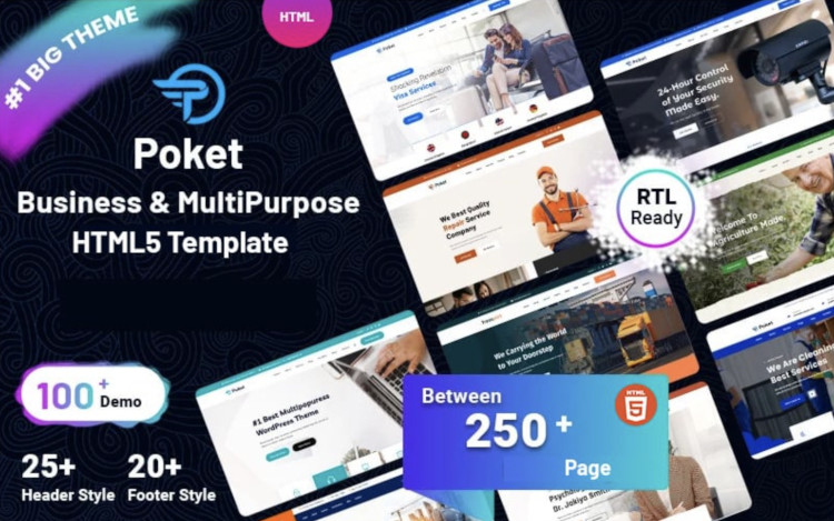 Poket Business Responsive Website Template Poket Business Responsive Website Template